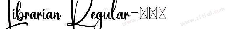 Librarian Regular字体转换